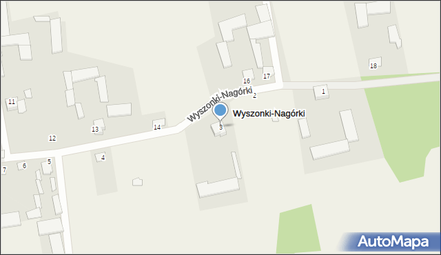 Wyszonki-Nagórki, Wyszonki-Nagórki, 3, mapa Wyszonki-Nagórki