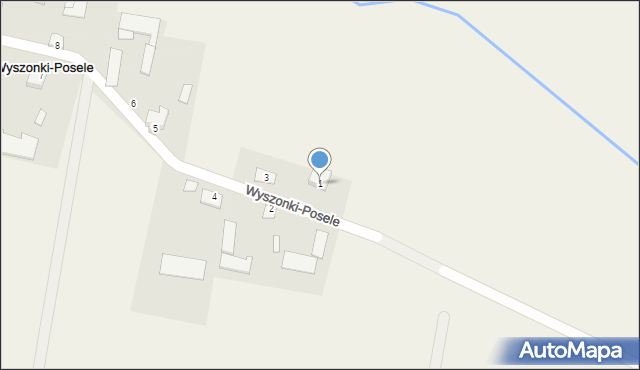Wyszonki-Posele, Wyszonki-Posele, 1, mapa Wyszonki-Posele