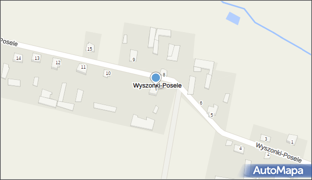 Wyszonki-Posele, Wyszonki-Posele, 7, mapa Wyszonki-Posele