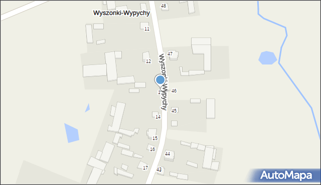 Wyszonki-Wypychy, Wyszonki-Wypychy, 13, mapa Wyszonki-Wypychy