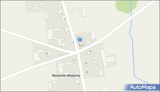 Wyszonki-Wypychy, Wyszonki-Wypychy, 54, mapa Wyszonki-Wypychy