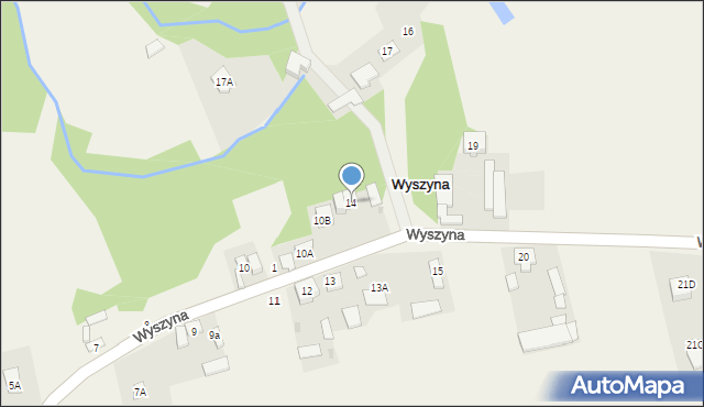 Wyszyna, Wyszyna, 14, mapa Wyszyna