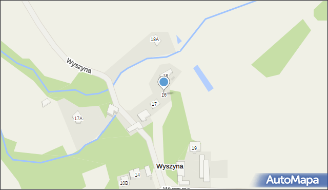 Wyszyna, Wyszyna, 16, mapa Wyszyna