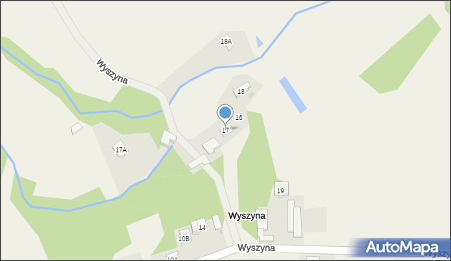 Wyszyna, Wyszyna, 17, mapa Wyszyna