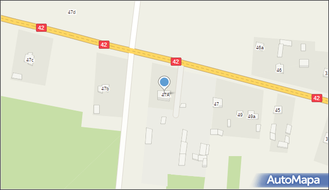 Wyszyna Machorowska, Wyszyna Machorowska, 47A, mapa Wyszyna Machorowska