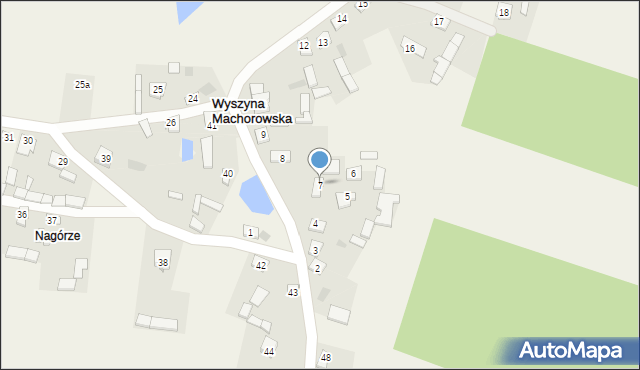 Wyszyna Machorowska, Wyszyna Machorowska, 7, mapa Wyszyna Machorowska