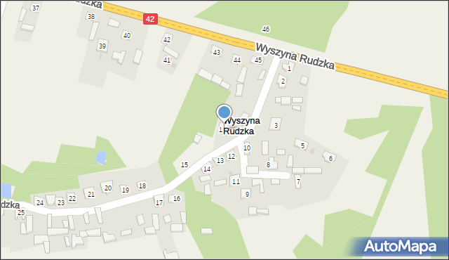 Wyszyna Rudzka, Wyszyna Rudzka, 12A, mapa Wyszyna Rudzka