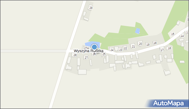 Wyszyna Rudzka, Wyszyna Rudzka, 26, mapa Wyszyna Rudzka