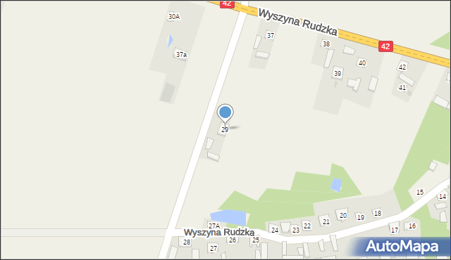 Wyszyna Rudzka, Wyszyna Rudzka, 29, mapa Wyszyna Rudzka