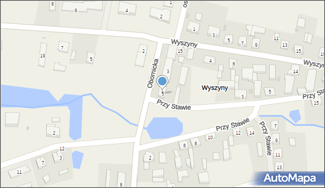 Wyszyny, Wyszyny, 13, mapa Wyszyny