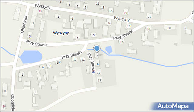 Wyszyny, Wyszyny, 40a, mapa Wyszyny