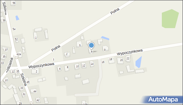 Wytomyśl, Wypoczynkowa, 7, mapa Wytomyśl