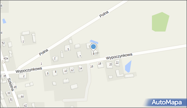 Wytomyśl, Wypoczynkowa, 9, mapa Wytomyśl