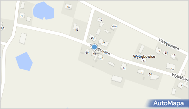 Wytrębowice, Wytrębowice, 38, mapa Wytrębowice