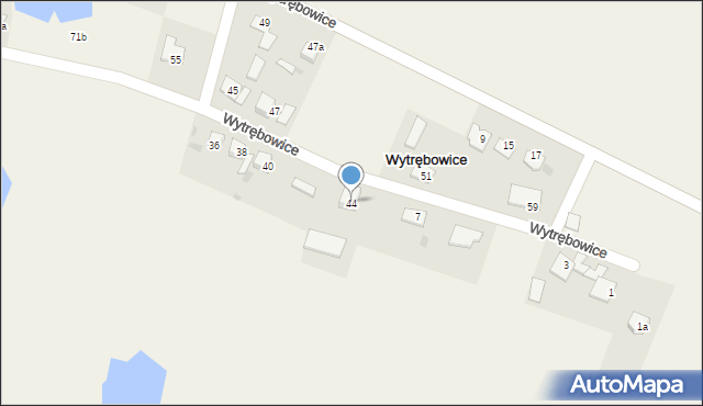 Wytrębowice, Wytrębowice, 44, mapa Wytrębowice