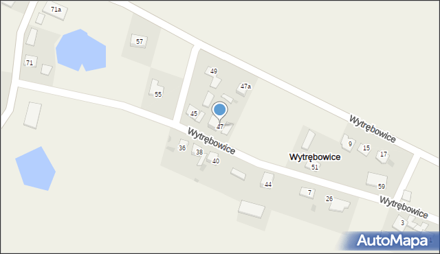 Wytrębowice, Wytrębowice, 47, mapa Wytrębowice