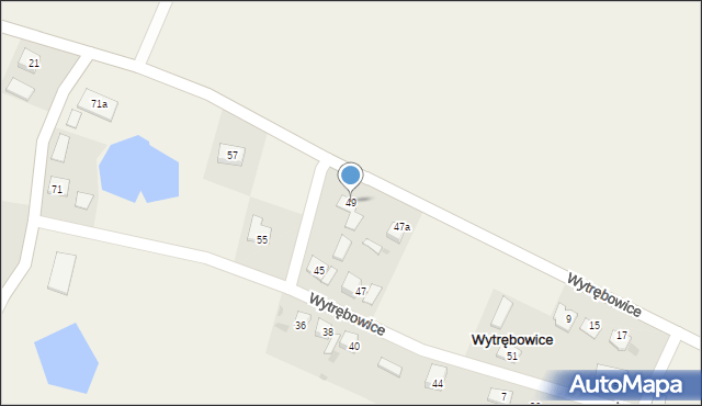 Wytrębowice, Wytrębowice, 49, mapa Wytrębowice