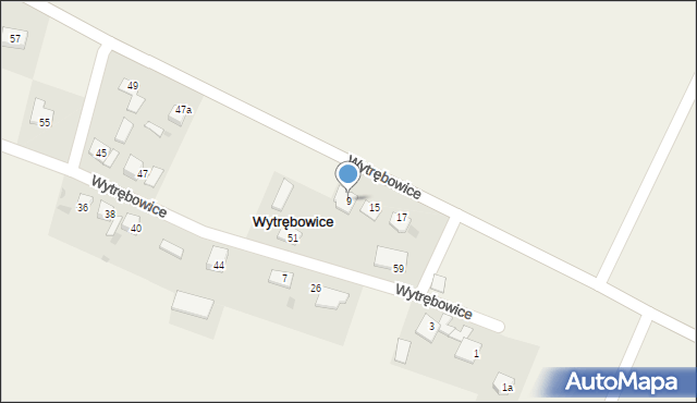 Wytrębowice, Wytrębowice, 9, mapa Wytrębowice