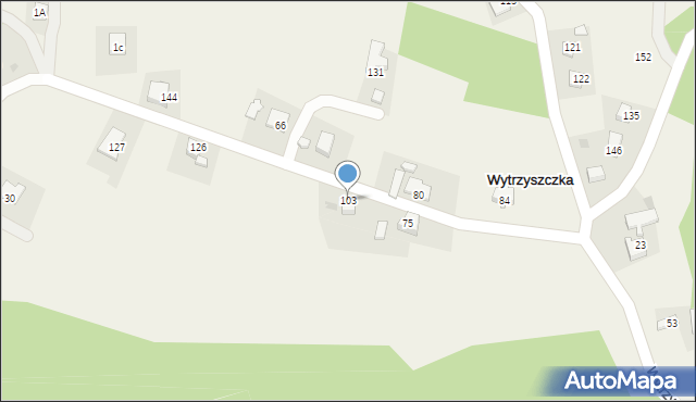 Wytrzyszczka, Wytrzyszczka, 103, mapa Wytrzyszczka