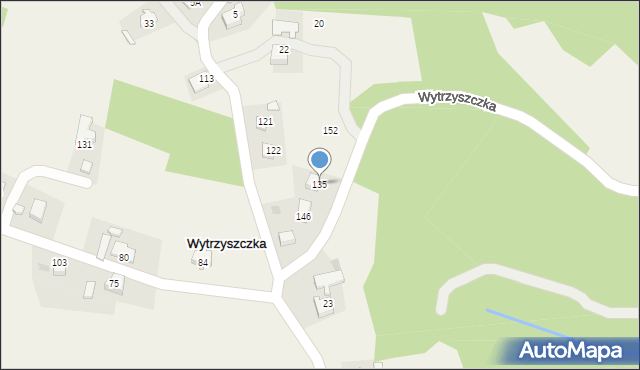 Wytrzyszczka, Wytrzyszczka, 135, mapa Wytrzyszczka