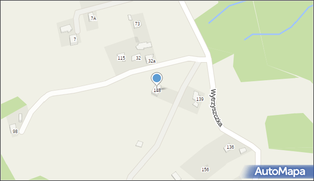 Wytrzyszczka, Wytrzyszczka, 148, mapa Wytrzyszczka