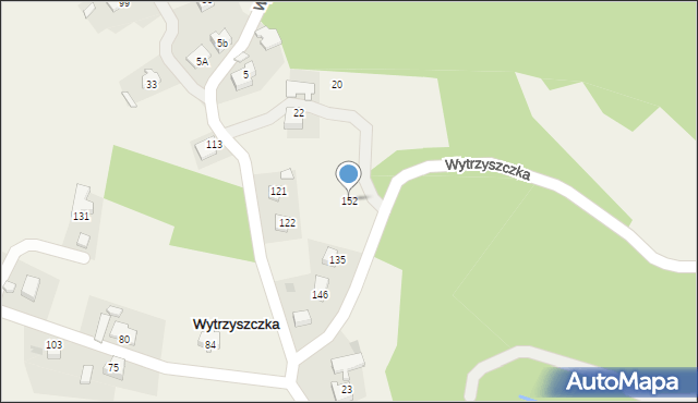 Wytrzyszczka, Wytrzyszczka, 152, mapa Wytrzyszczka