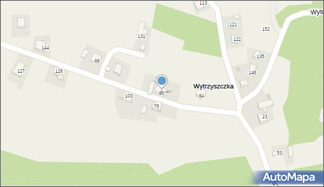 Wytrzyszczka, Wytrzyszczka, 80, mapa Wytrzyszczka