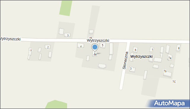 Wytrzyszczki, Wytrzyszczki, 4a, mapa Wytrzyszczki