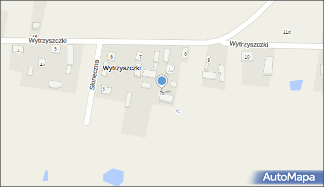 Wytrzyszczki, Wytrzyszczki, 7b, mapa Wytrzyszczki