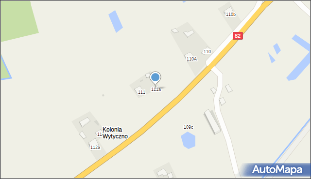 Wytyczno, Wytyczno, 111a, mapa Wytyczno