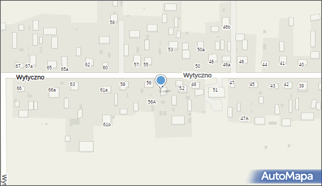 Wytyczno, Wytyczno, 54A, mapa Wytyczno