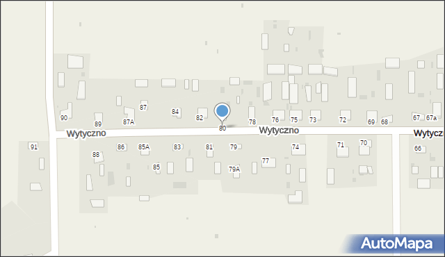 Wytyczno, Wytyczno, 80, mapa Wytyczno