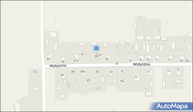 Wytyczno, Wytyczno, 84, mapa Wytyczno