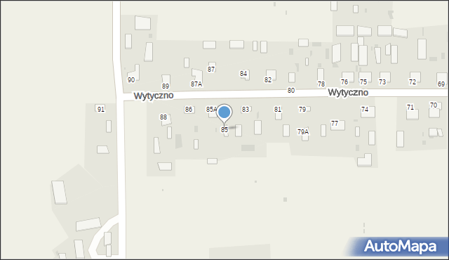 Wytyczno, Wytyczno, 85, mapa Wytyczno