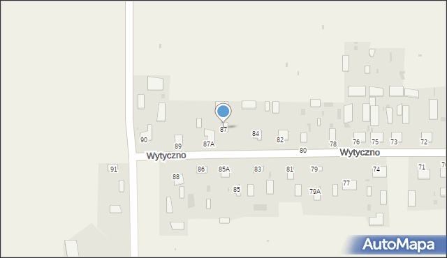 Wytyczno, Wytyczno, 87, mapa Wytyczno