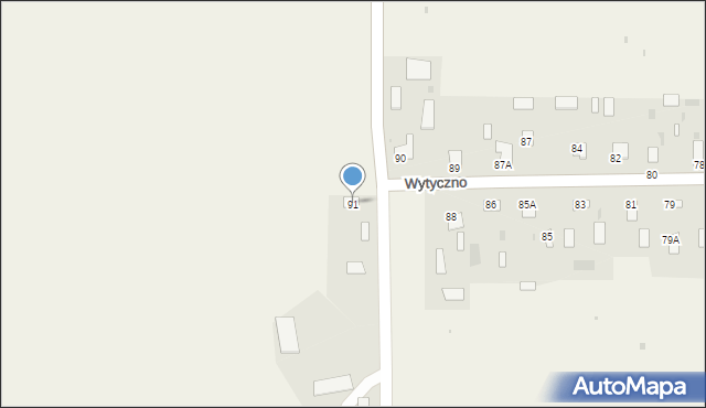 Wytyczno, Wytyczno, 91, mapa Wytyczno