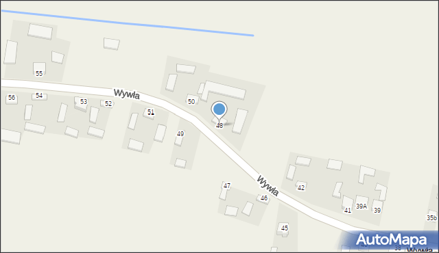 Wywła, Wywła, 48, mapa Wywła