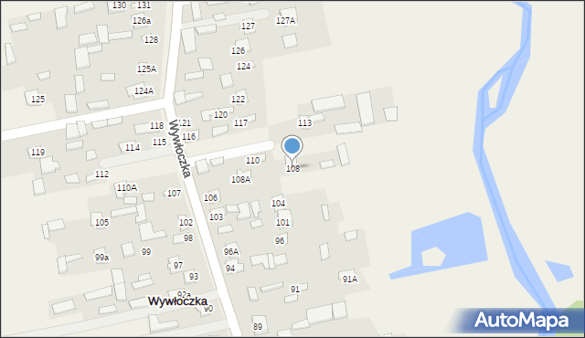 Wywłoczka, Wywłoczka, 108, mapa Wywłoczka