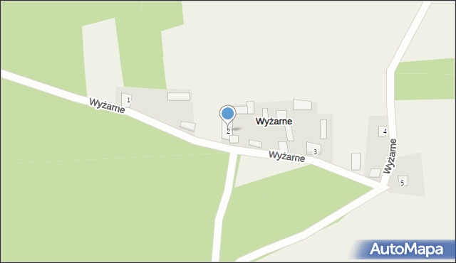 Wyżarne, Wyżarne, 2, mapa Wyżarne