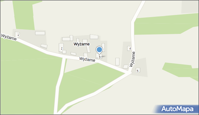 Wyżarne, Wyżarne, 3, mapa Wyżarne