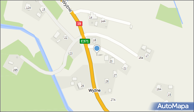 Wyżne, Wyżne, 21, mapa Wyżne