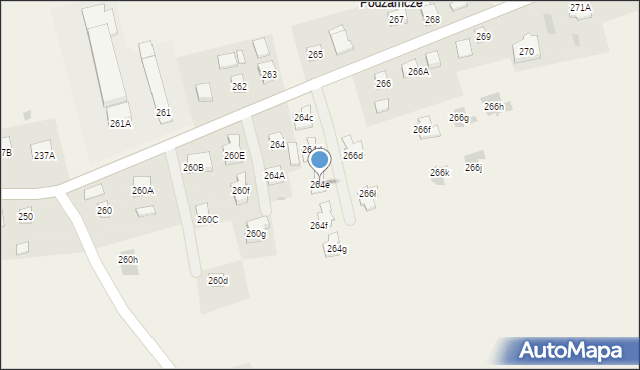 Wyżne, Wyżne, 264e, mapa Wyżne