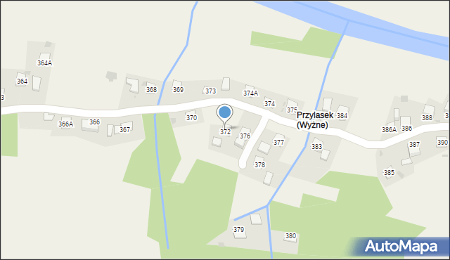 Wyżne, Wyżne, 372, mapa Wyżne