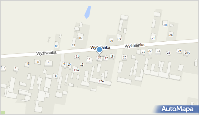 Wyżnianka, Wyżnianka, 16, mapa Wyżnianka