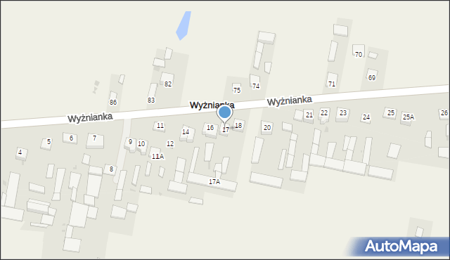 Wyżnianka, Wyżnianka, 17, mapa Wyżnianka