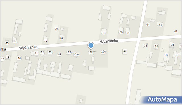 Wyżnianka, Wyżnianka, 26, mapa Wyżnianka