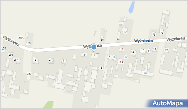 Wyżnianka, Wyżnianka, 7, mapa Wyżnianka