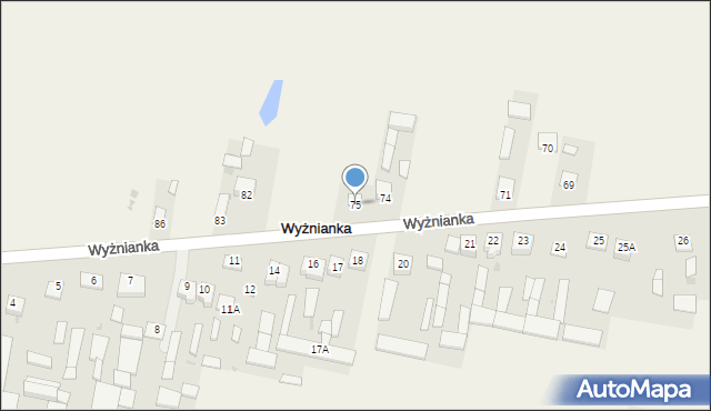 Wyżnianka, Wyżnianka, 75, mapa Wyżnianka