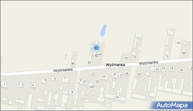 Wyżnianka, Wyżnianka, 82, mapa Wyżnianka