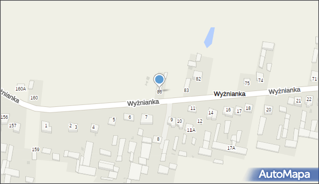 Wyżnianka, Wyżnianka, 86, mapa Wyżnianka